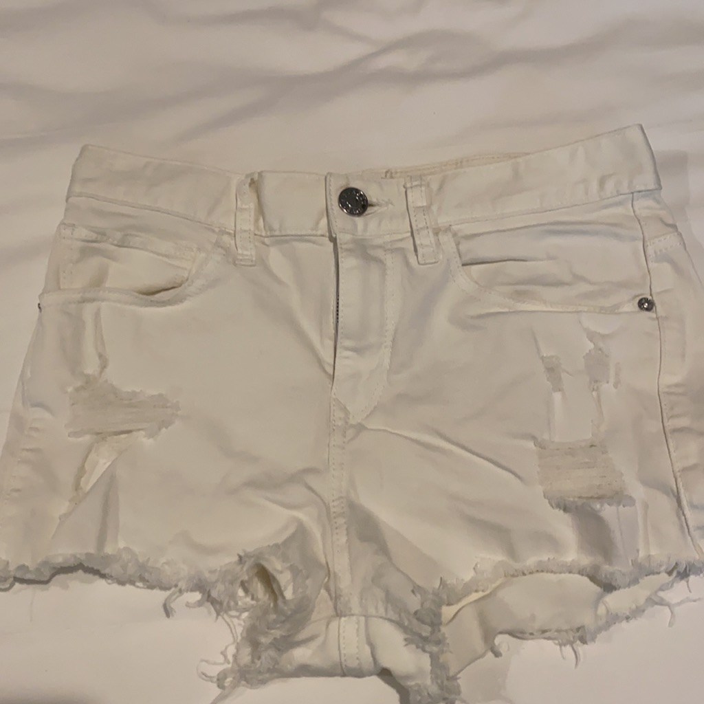 Express White Cut Off Shorts Size 4 Jeans